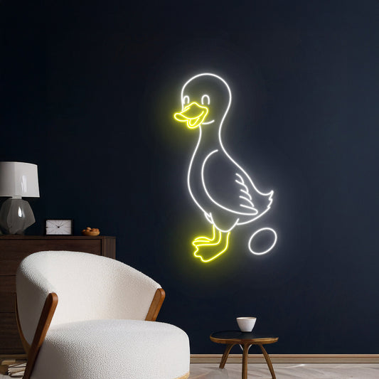 Duck Laying Egg Neon Light