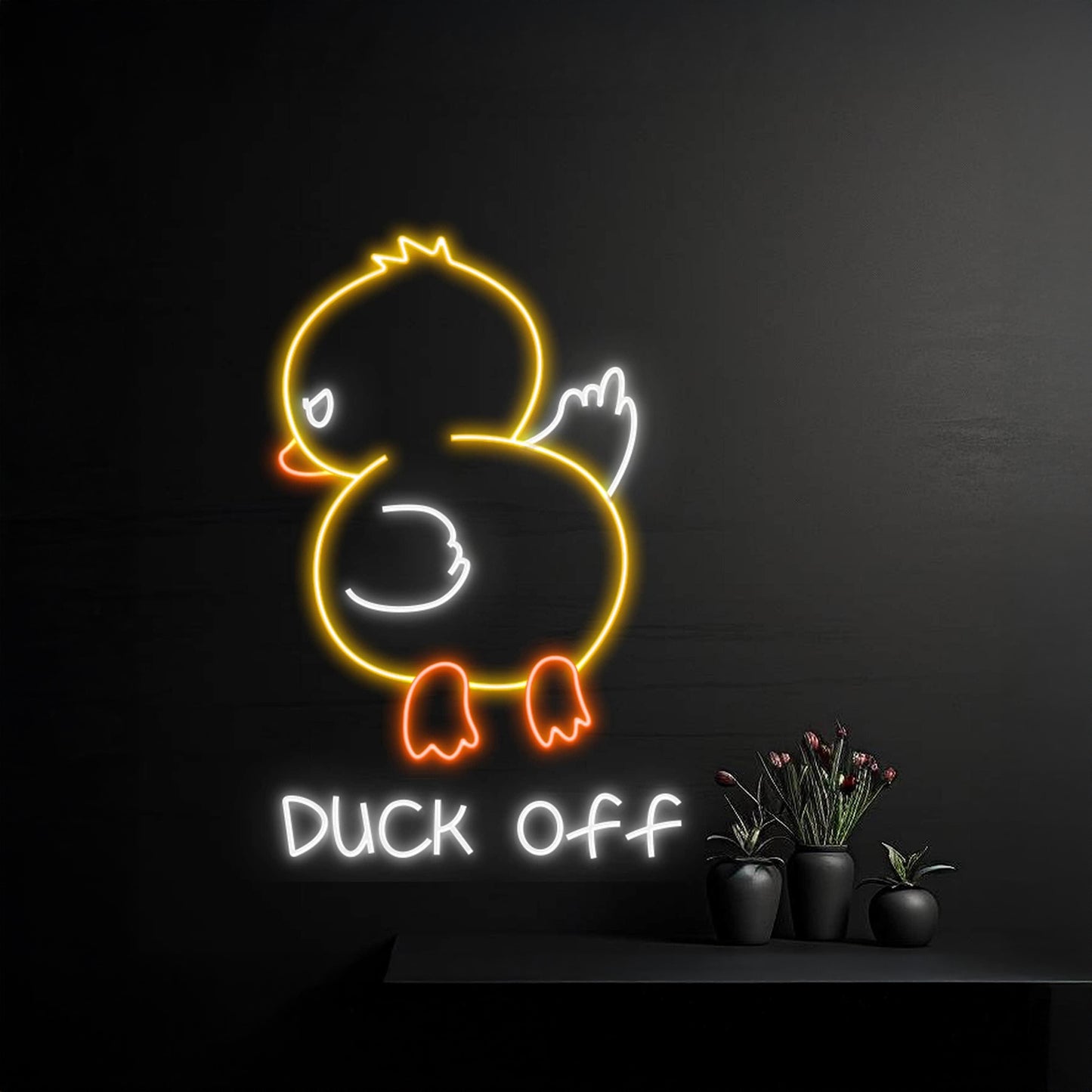 Duck Off Neon Light