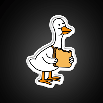 Duck W Bread Snack Food Led Neon Sign Rgb Color - Shineneon