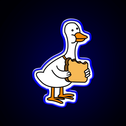 Duck W Bread Snack Food Led Neon Sign Rgb Color - Shineneon