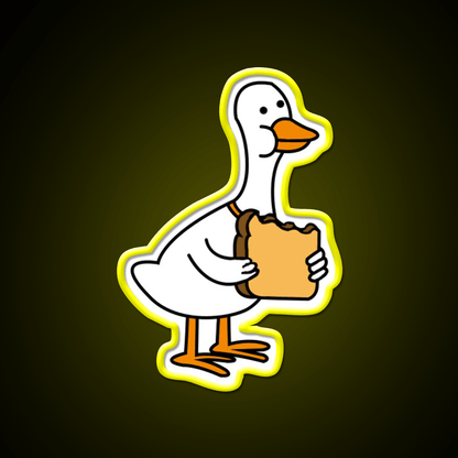 Duck W Bread Snack Food Led Neon Sign Rgb Color - Shineneon