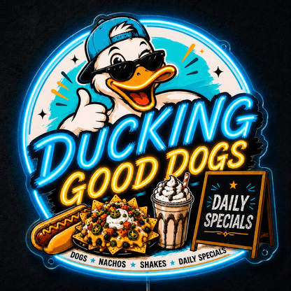 Ducking Good Dogs Custom Business LED Neon Sign - Shineneon