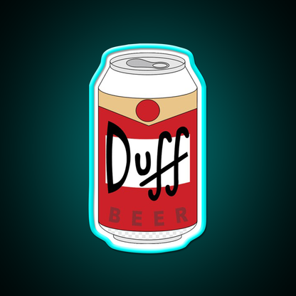 Duff Beer Bar Decor Led Neon Sign Rgb Color - Size and dimension reference