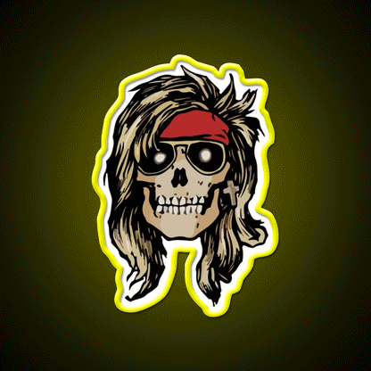 Duff Guns N Roses Welcome Led Neon Sign Open Sign Rgb Color - Custom LED neon sign front view