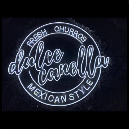 Dulce Canella White Led Neon Sign For Mexican Style Churros Shop Decor | Shineneon