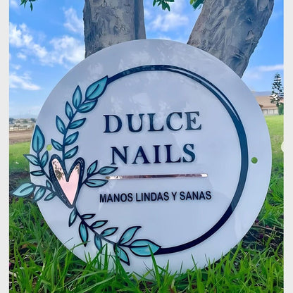 Dulcs Nails Acrylic Business Logo Sign - Shineneon