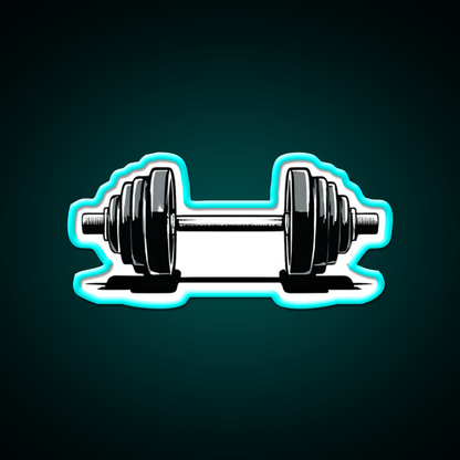 Dumbbell Gym Fitness Led Neon Sign Rgb Color