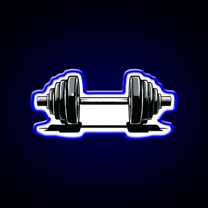 Dumbbell Gym Fitness Led Neon Sign Rgb Color