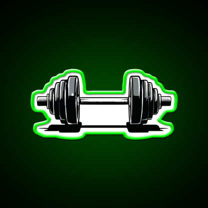 Dumbbell Gym Fitness Led Neon Sign Rgb Color