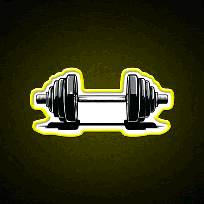 Dumbbell Gym Fitness Led Neon Sign Rgb Color