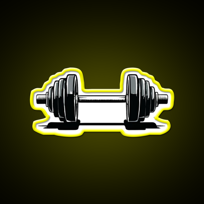 Dumbbell Gym Fitness Led Neon Sign Rgb Color