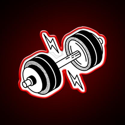 Dumbell Gym Fitness Led Neon Sign Rgb Color