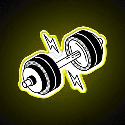 Dumbell Gym Fitness Led Neon Sign Rgb Color