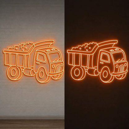 Dump Truck Vintage LED Neon Sign - Shineneon