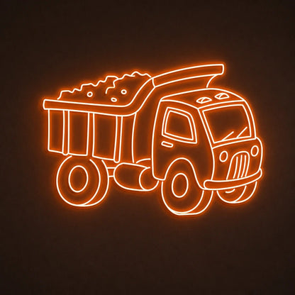 Dump Truck Vintage LED Neon Sign - Shineneon