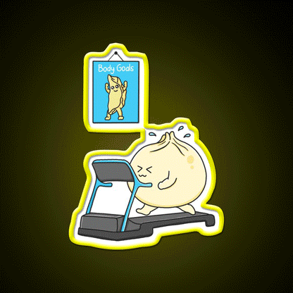 Dumpling Body Goals Led Neon Sign Chinese Food Rgb Color