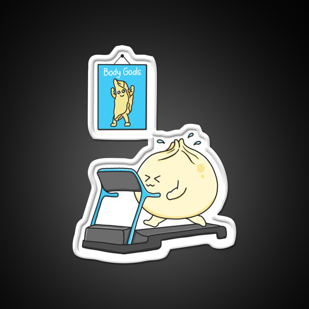 Dumpling Body Goals Led Neon Sign Chinese Food Rgb Color