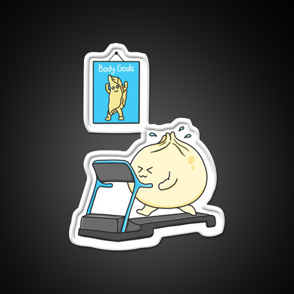 Dumpling Body Goals Led Neon Sign Chinese Food Rgb Color