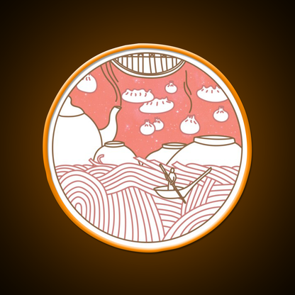 Dumpling Dreams Led Neon Sign Chinese Food Rgb Color