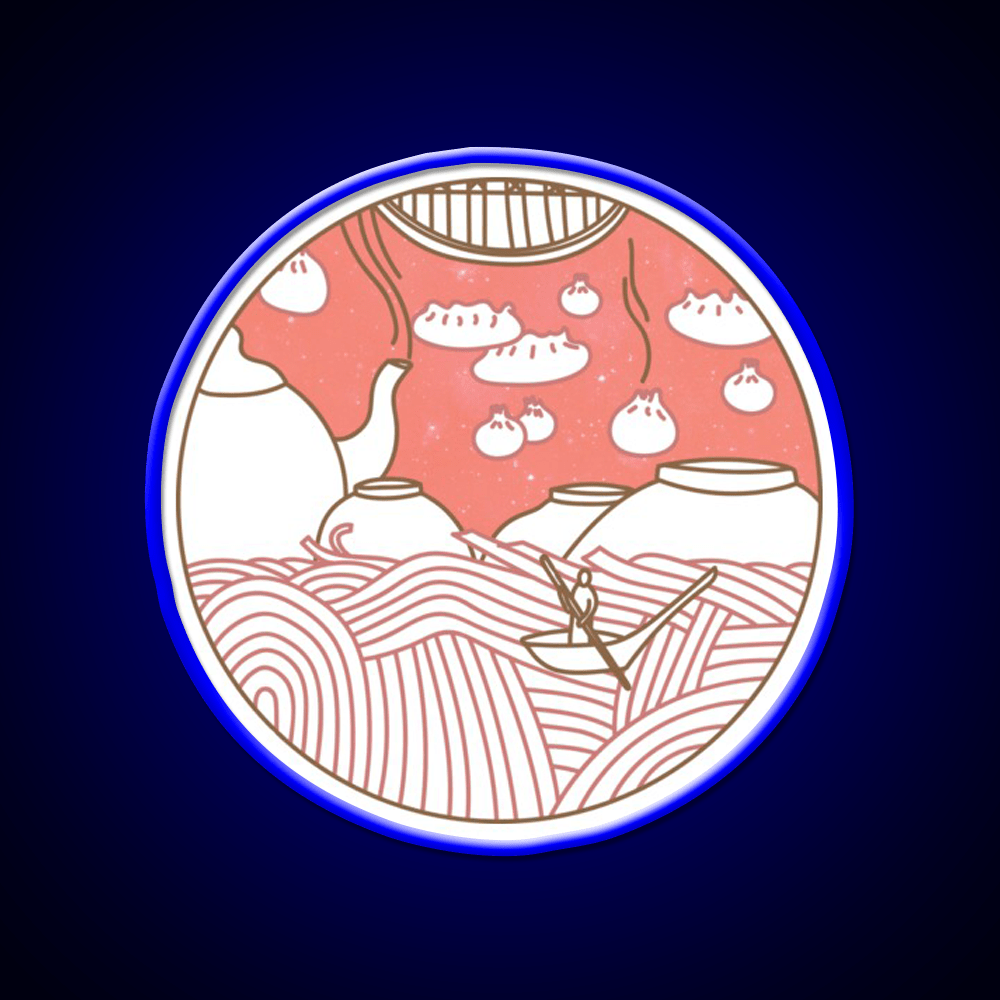 Dumpling Dreams Led Neon Sign Chinese Food Rgb Color - Shineneon