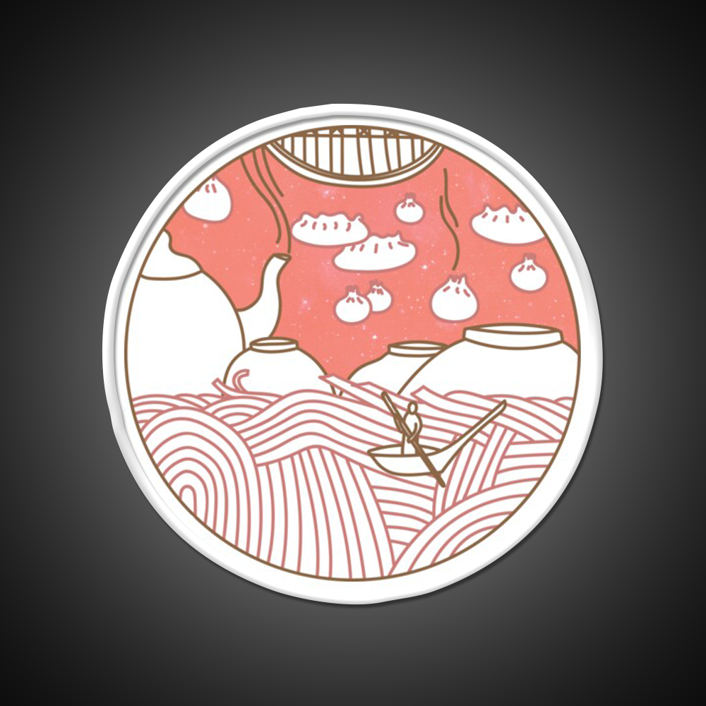 Dumpling Dreams Led Neon Sign Chinese Food Rgb Color