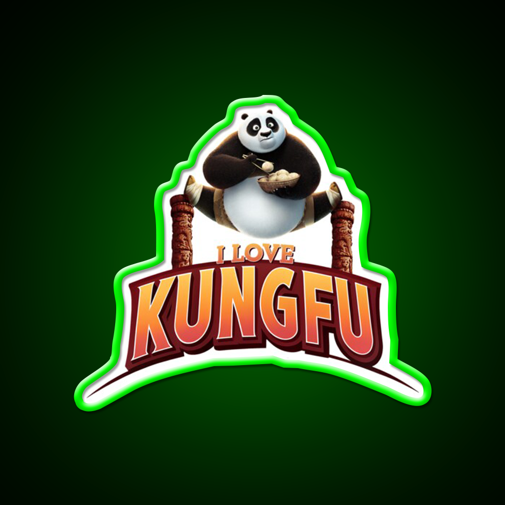 Dumpling Warrior Led Neon Sign Chinese Food Rgb Color