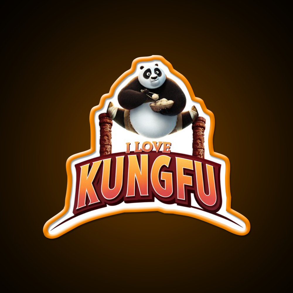 Dumpling Warrior Led Neon Sign Chinese Food Rgb Color