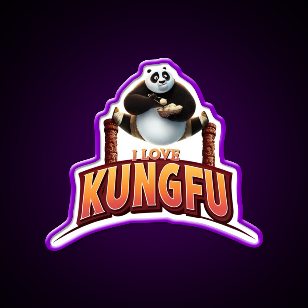 Dumpling Warrior Led Neon Sign Chinese Food Rgb Color