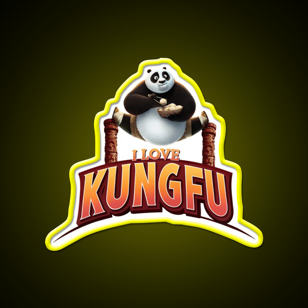 Dumpling Warrior Led Neon Sign Chinese Food Rgb Color