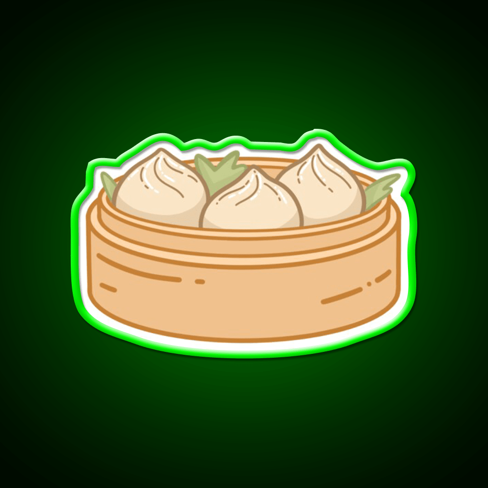Dumpling Xiaolongbao Snack Food Led Neon Sign Rgb Color - Shineneon