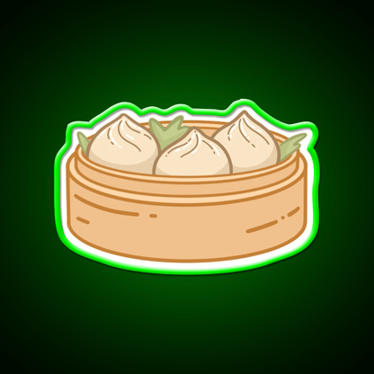 Dumpling Xiaolongbao Snack Food Led Neon Sign Rgb Color - Shineneon