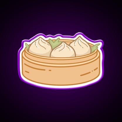 Dumpling Xiaolongbao Snack Food Led Neon Sign Rgb Color - Shineneon