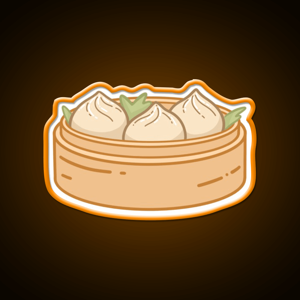 Dumpling Xiaolongbao Snack Food Led Neon Sign Rgb Color - Shineneon