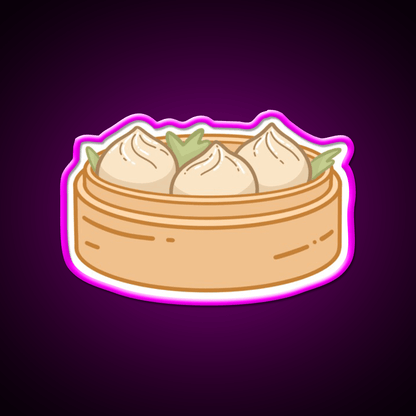 Dumpling Xiaolongbao Snack Food Led Neon Sign Rgb Color - Shineneon