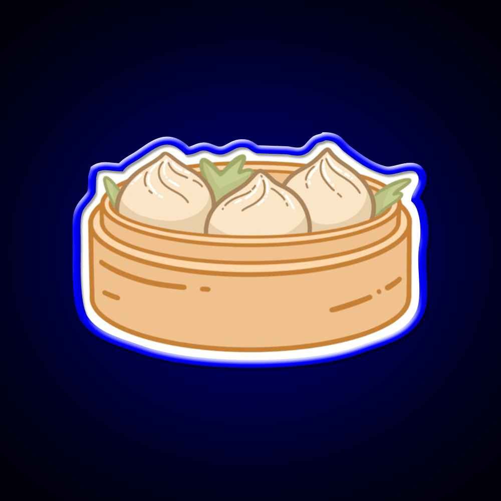 Dumpling Xiaolongbao Snack Food Led Neon Sign Rgb Color - Shineneon