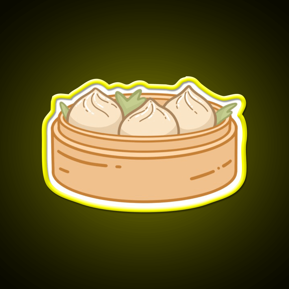 Dumpling Xiaolongbao Snack Food Led Neon Sign Rgb Color - Shineneon