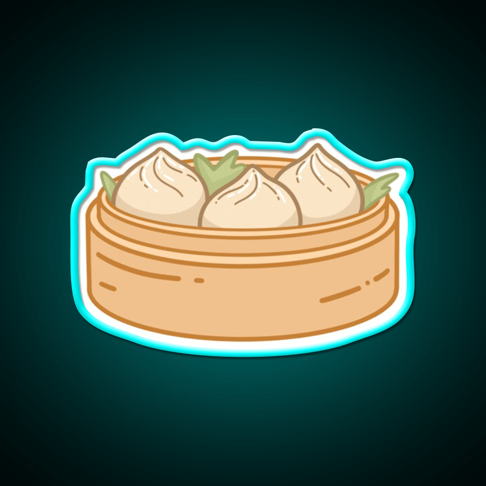 Dumpling Xiaolongbao Snack Food Led Neon Sign Rgb Color - Shineneon