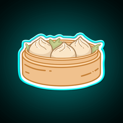 Dumpling Xiaolongbao Snack Food Led Neon Sign Rgb Color - Shineneon