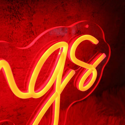 Dumplings Red Custom Led Neon Sign For Restaurants - Shineneon