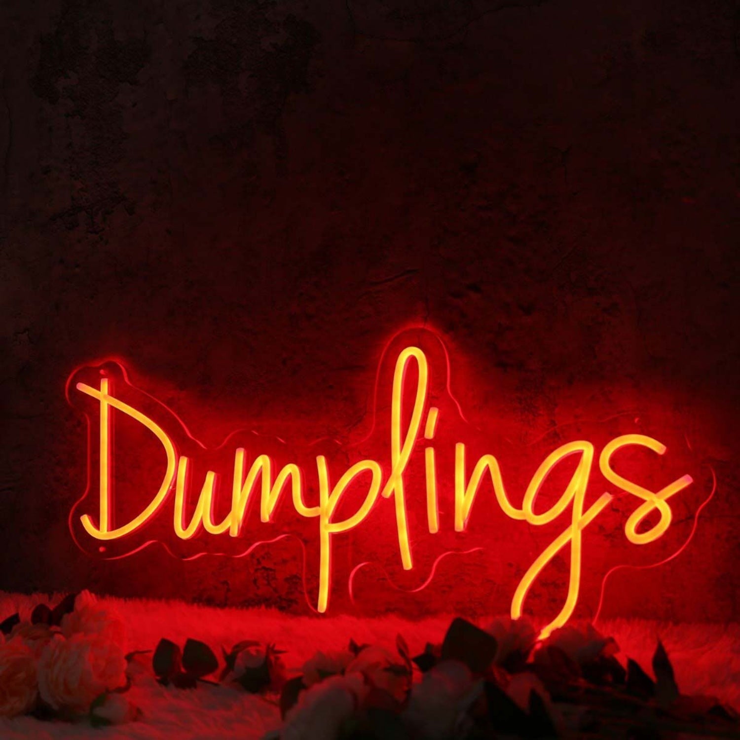 Dumplings Red Custom Led Neon Sign For Restaurants - Shineneon