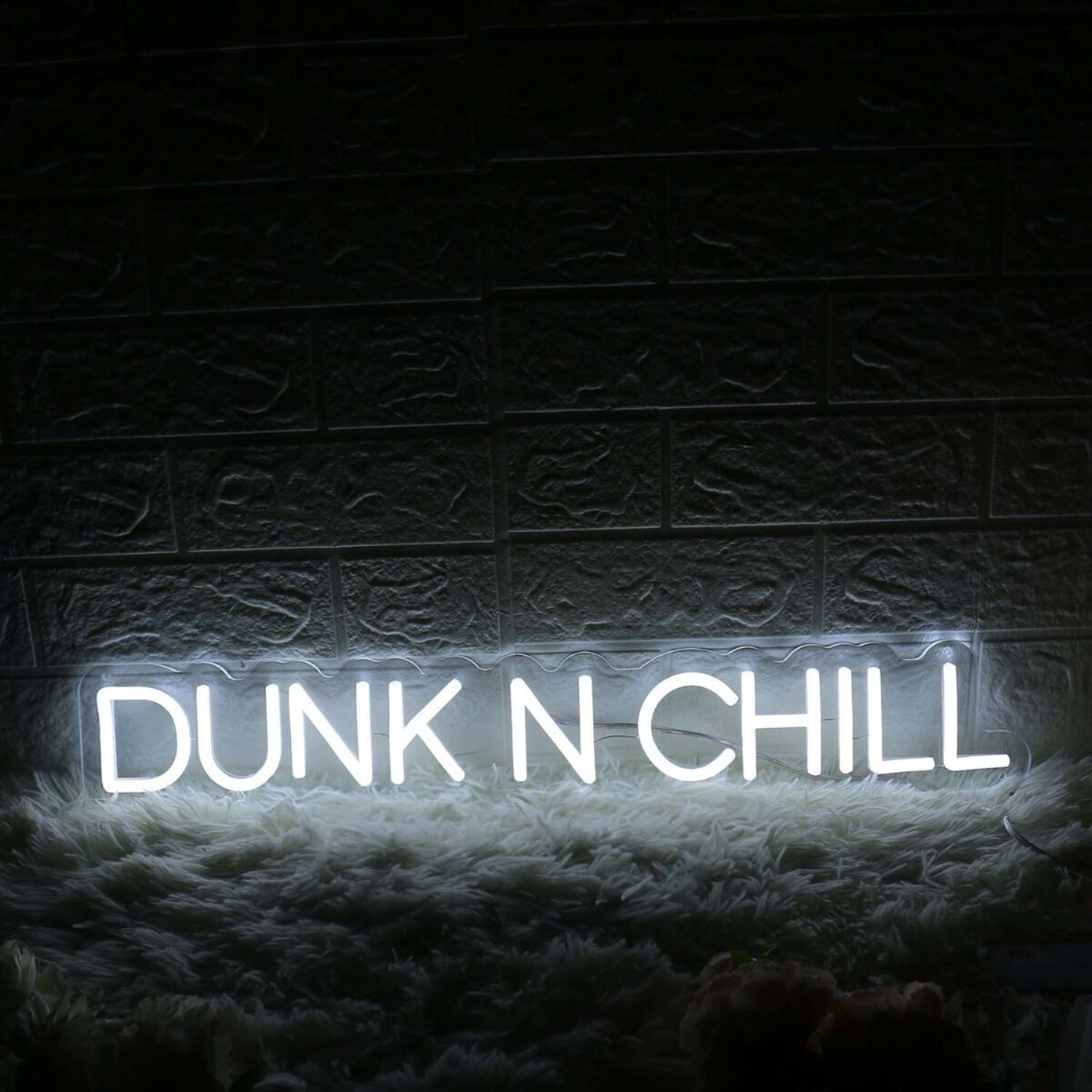 Dunk N Chill White Led Neon Sign - Shineneon