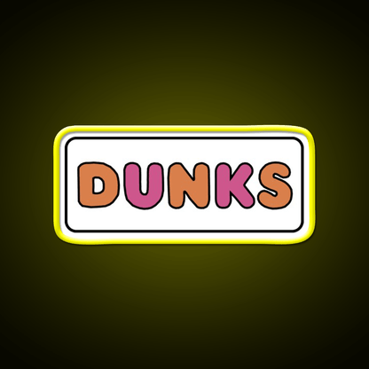 Dunks Fast Food Led Neon Sign For Burger Place Rgb Color - Shineneon