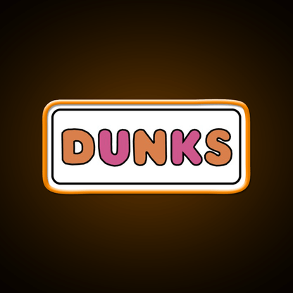 Dunks Fast Food Led Neon Sign For Burger Place Rgb Color - Shineneon
