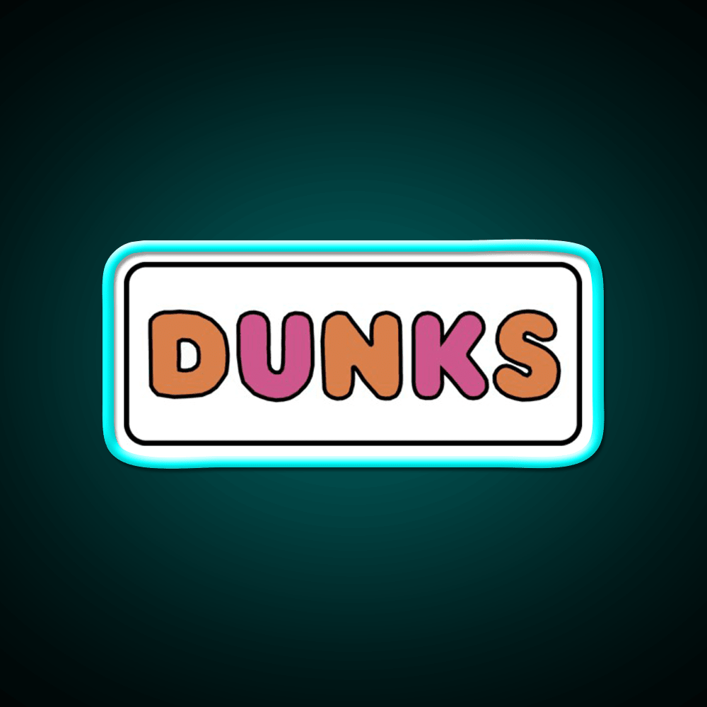 Dunks Fast Food Led Neon Sign For Burger Place Rgb Color - Shineneon