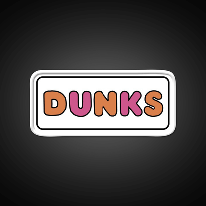 Dunks Fast Food Led Neon Sign For Burger Place Rgb Color - Shineneon