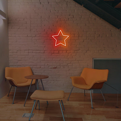 Duo Coloured Stars Purple Led Neon Sign For Indoor Decor | Shineneon