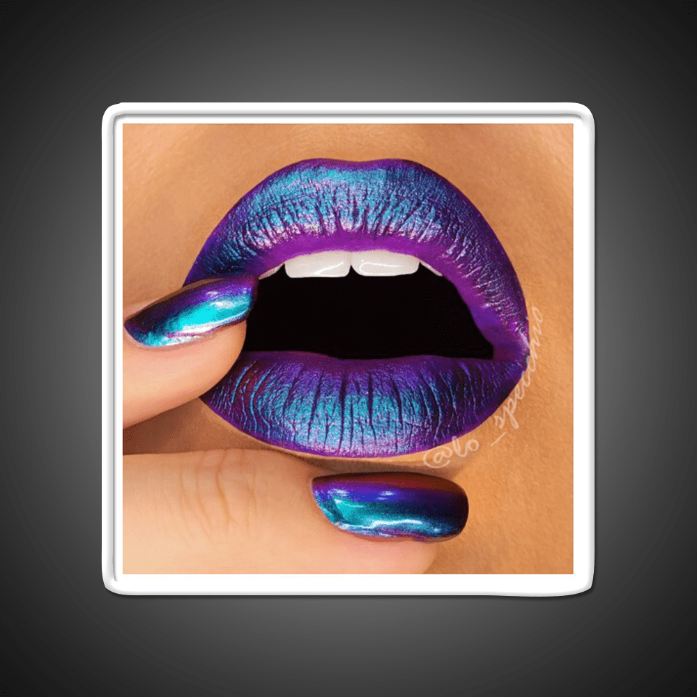 Duochrome Lips And Nail Salon Led Neon Sign Rgb Color - Shineneon