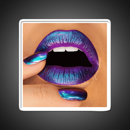 Duochrome Lips And Nail Salon Led Neon Sign Rgb Color - Shineneon