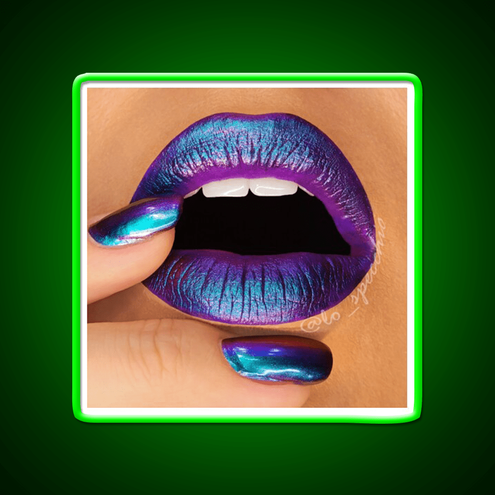 Duochrome Lips And Nail Salon Led Neon Sign Rgb Color - Shineneon