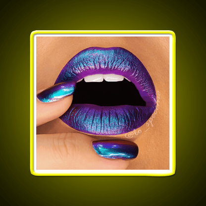 Duochrome Lips And Nail Salon Led Neon Sign Rgb Color - Shineneon